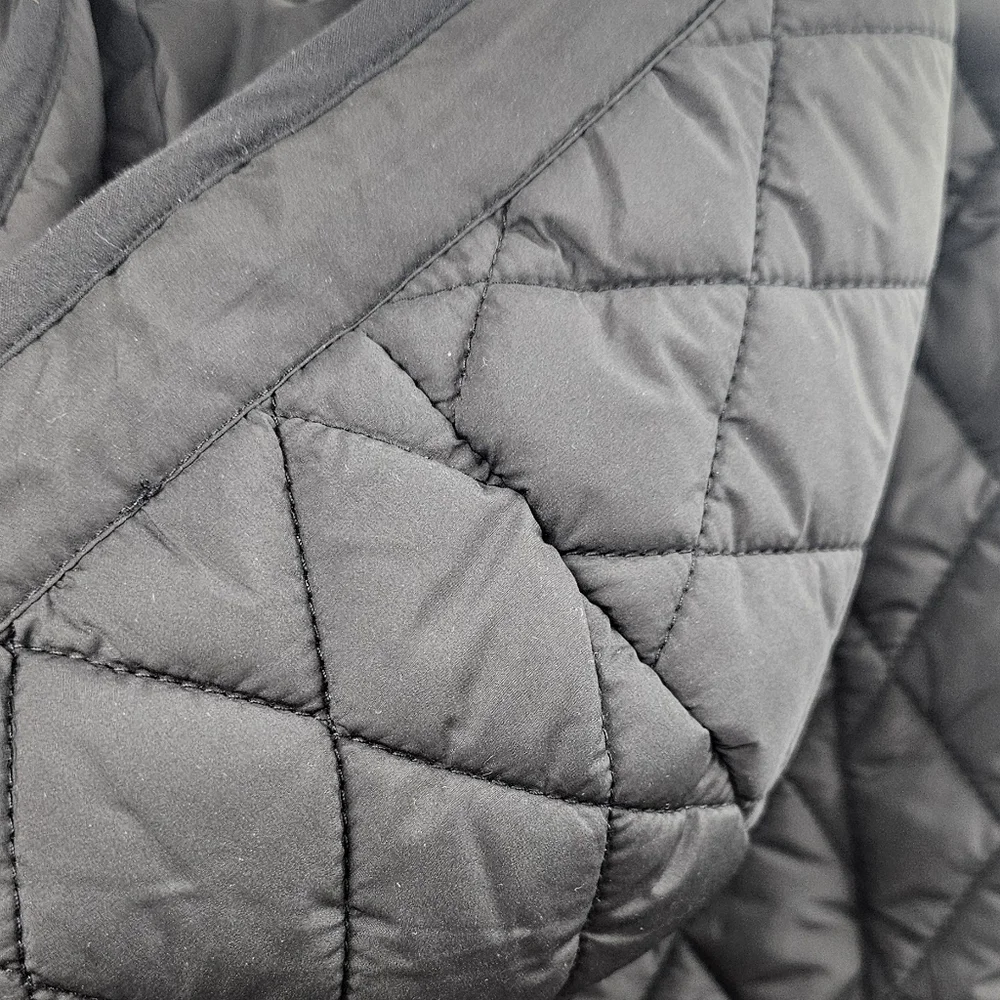 Bernardo Black Puffer Jacket with Quilted Design - Picture 13 of 16